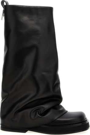 The Attico Black Robin Combat Boots