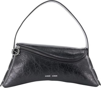 Sams&oslash;e & Sams&oslash;e Sadandy Shoulder - Dames - Schoudertassen - Zwart - ONE Size - Leer - Tassen