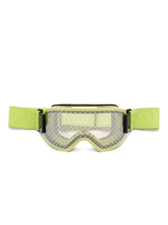Gucci GG Supreme-pattern goggles - unisex - Plastic - One Size - Green