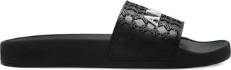 Amiri MA Quad slippers met logo-reli&euml;f - Zwart