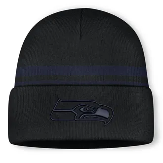 Nike Seattle Seahawks Primetime Utility Nike Mens NFL Cuffed Beanie in Black | NF40000I78-10L