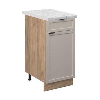 Vicco Mueble Bajo De Cocina Fame-line, Grisbeige, 40 Cm, Et M&aacute;rmol