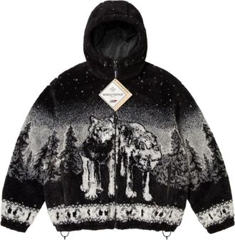 SUPREME FW25 x b.b. Simon Reversible Hooded Fleece Jacket Black SUP-FW25-048-BLK