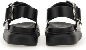 Alexander McQueen Leather Sandal - Black