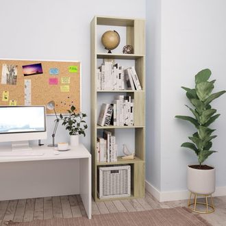 vidaXL Estanter&iacute;a Madera Contrachapada Color Roble Sonoma 45x24x159 Cm Vidaxl