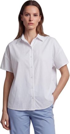 Lords of Harlech Womens Suzy Short Sleeve Shirt in White at Nordstrom, Size X-Large