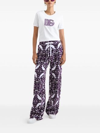 Dolce & Gabbana Womens Cotton T-shirt - White - Size EU 40 (Womens)