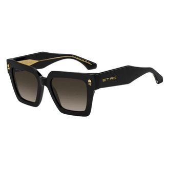 Etro Color Stripes Sunglasses - female - Etro - Sunglasses - Black - 52 MM - Accessories