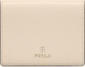 Furla Camelia Compact Wallet Ballerina I Pink Textured Leather Woman