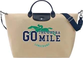 Longchamp Shopper met logoprint - Beige