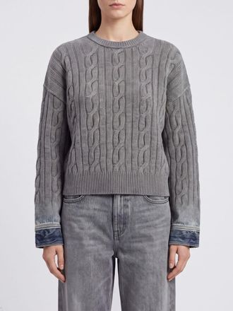 Haikure Merino Wool Crewneck Jumper with Dropped Shoulders