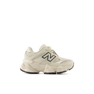 New Balance Bambino 9060 in Grigio/Beige, Pelle Scamosciata/Rete, Taglia 18.5