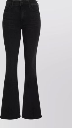 Mother flared leg jeans contrast stitching