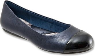 Softwalk Womens Napa Ballet Flats In Navy