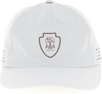 Brunello Cucinelli White Nylon Cap (Baseball Mens Hat)
