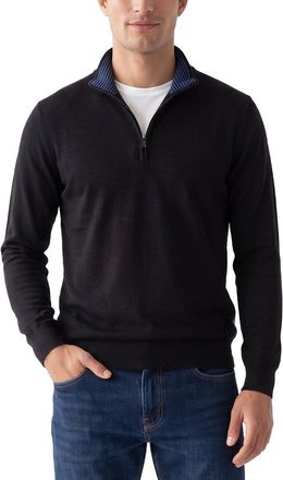 Raffi Jersey 1/4-Zip Mock Neck Sweater