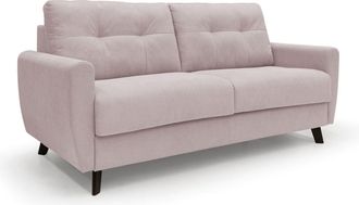 Divani.Store Callisto Sof&aacute; Cama Convertible De Tela Suave E Impermeable 188 Cm (mat. 140x197) Rosa