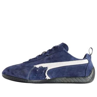 Balenciaga x Puma Speedcat Suede Distressed Navy White 847146WSDSD4191