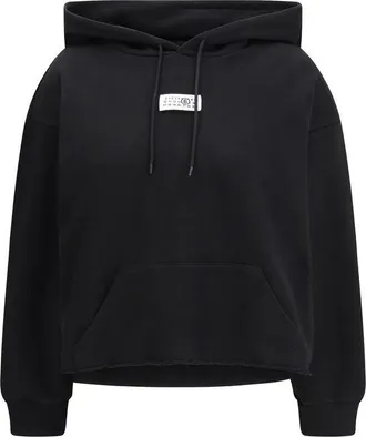 Maison Margiela Black Cotton Womens Sweatshirt