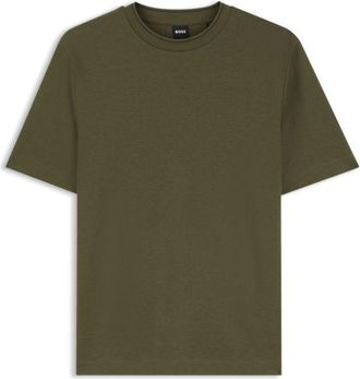 BOSS Regular-fit T-shirt in stretch cotton blend
