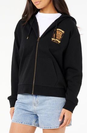 Rip Curl Eddie Would Go Hoodie in Black at Nordstrom, Size Xx-Large