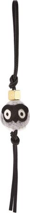 Loewe Owl Charm In Felt And Calfskin