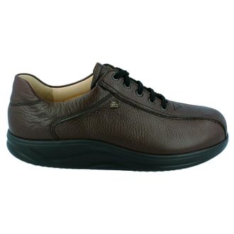 Finn Comfort Watford Leather Mens Lace Up Shoes - Teak - Size:UK 10.5