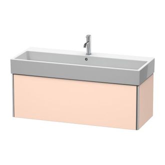 Duravit Duravit Xsquare Vanity Unidad De Pared 118.4x 46.0 Cm, 1 Extra&iacute;ble, Para Lavabo Vero Air 235012, Color (frente/cuerpo): Albaricoque Perla Seda Laca Ma