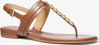 Michael Kors Marcia Embellished Leather Sandal