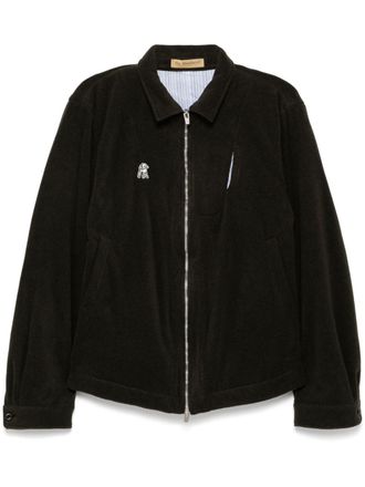 Undercover appliqué logo shirt jacket - Green