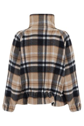 Pinko Checkered Wool Blend Jacket - Multicolor