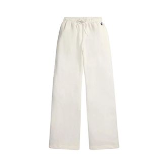 Ralph Lauren Knit Open Joggers - female - Ralph Lauren - Wide Trousers - White - S - Trousers