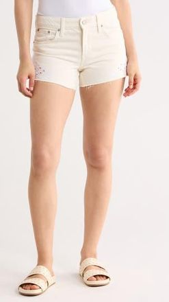 Lucky Brand Mid Rise Embroidered Cutoff Shorts in Whispering Willow at Nordstrom Rack, Size 26