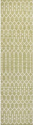 Jonathan Y Designs Ourika Moroccan Geometric Textured Weave Indoor/Outdoor Area Rug in Light Green/cream at Nordstrom, Size 5Ft 0In X 8Ft 0In