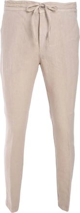 120% Lino Pantaloni con coulisse - Toni neutri