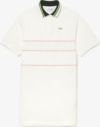 Lacoste Womens French Made Polo Dress in Cream - Size 14 UK