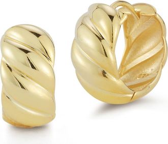 Sphera Milano Twisted Huggie Hoop Earrings in Gold at Nordstrom Rack