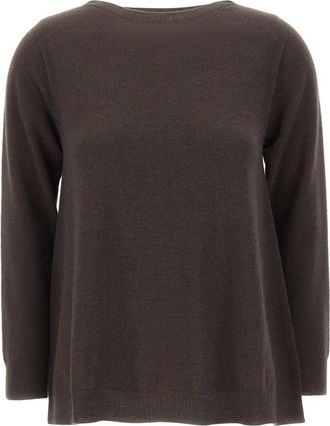 KANGRA Truien & Vesten, Dames, Bruin, L, Wol, Round-neck Truien
