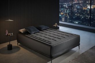 Moonia Colch&oacute;n Viscoel&aacute;stica Magnum Black Viscoel&aacute;stico Alta Densidad Ergon&oacute;mico - 180x200 Cm - Moonia