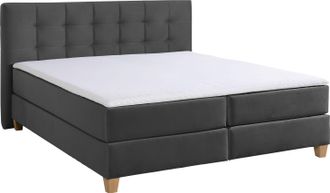 HOME AFFAIRE Boxspringbett »Moulay« inkl. Topper, in Überlänge 220 cm, 3 Härtegrade, auch in H4