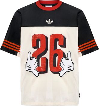 adidas x Disney Mickey Mouse Jersey Asia Sizing Black Wonder White KU3104