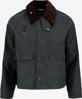 Barbour Gewachste Baumwolljacke mit Spey-Kragen