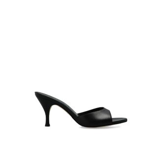 Aeyde Samia Muiltjes met Hak - Dames - Muiltjes - Zwart - 39 1/2 EU - Leer - Schoenen