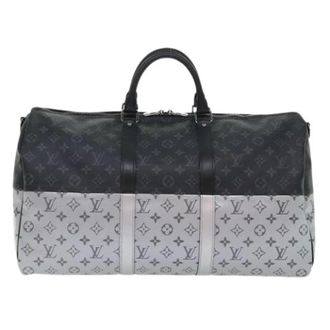 Louis Vuitton Vintage, unisex, Zwart, ONE Size, Pre-owned Keepall Bandouliere