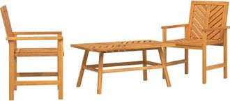 vidaXL vidaXL Garden Lounge Set Brown Solid Acacia wood