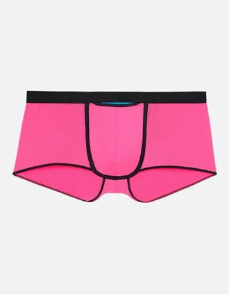 HOM Hom Mens Plume Up HO1 Boxer Trunk, Pink - Size: 39/38/32