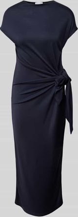 Rich & Royal Maxikleid aus Lyocell-Mix mit Knotendetail in Marine, Gr&ouml;&szlig;e XS