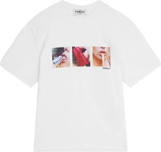 Fiorucci T-shirt con stampa fotografica - Bianco