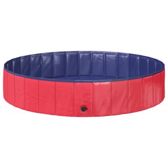 vidaXL Piscina Infantil Rojo Y Azul &Oslash; 160 X 30 Cm Vidaxl