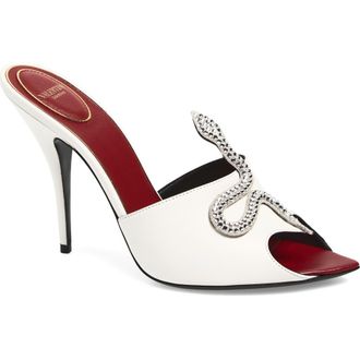Valentino Garavani Coeur Vip&egrave;re Sandal in White at Nordstrom, Size 10.5Us